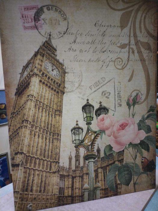 картина пано Лондон ретро стил