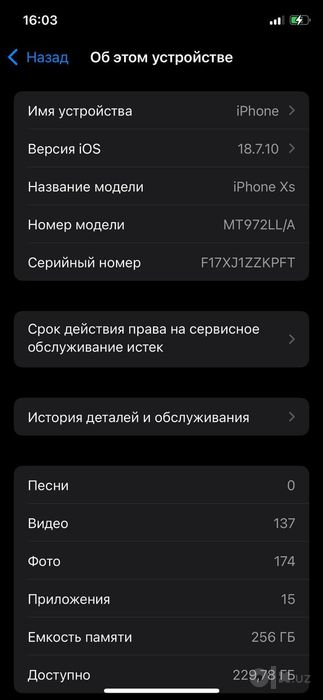 Iphone xs holati yaxshi