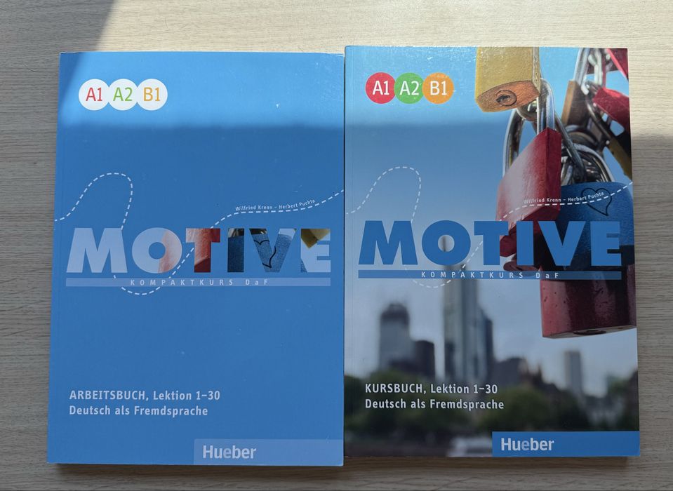MOTIVE учебник + учебна тетрадка по немски