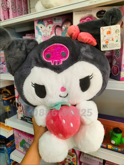 Голяма плюшена играчка Кити Куроми, Hello Kitty Kuromi плюшена играчка
