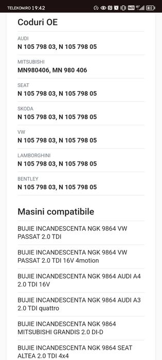 Bujii set complet 4x NGK  perfect funcționale originale