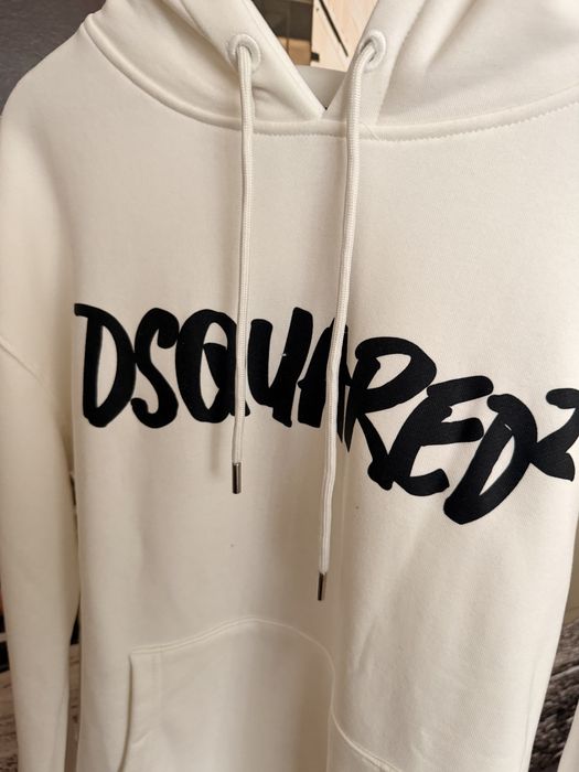 Dsquared2 бяло hoodie • high grade • всички размери