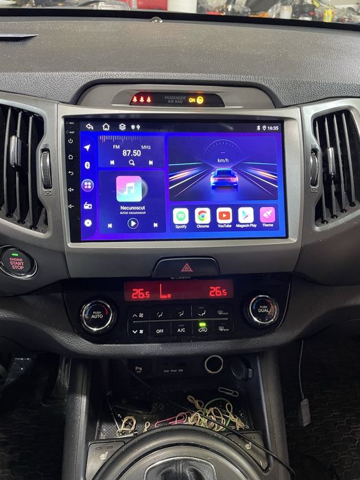 Navigatie Android KIA Sportage 3 Carplay Android Auto + Camera Spate