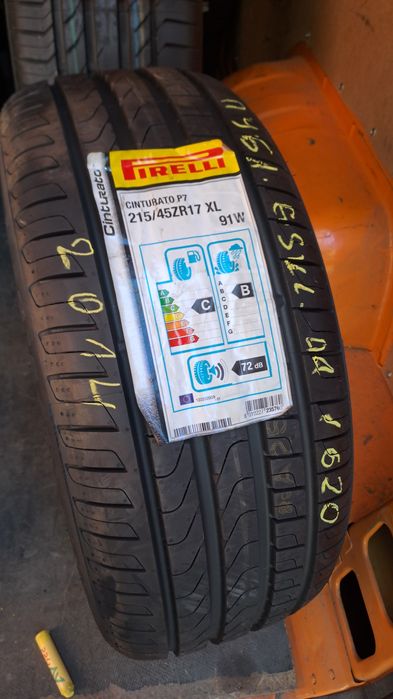 1бр. Нова 215/45/17 Pirelli Cinturato P7