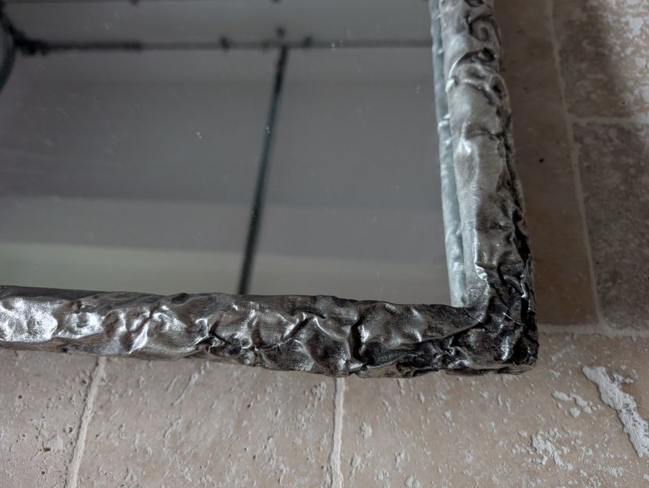 Set două oglinzi argintii din metal 92*62