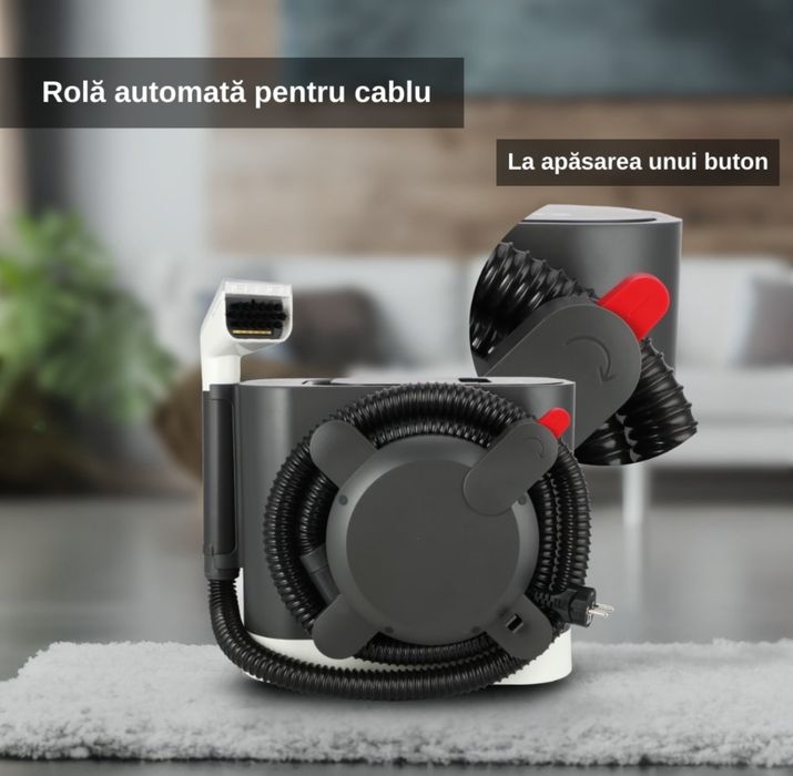 Aspirator Profesional cu Abur si Spalare RYER ULTIMATE 1600W | 10 Bar | 100°C Abur | 13.000Pa | Rezervor Dual | 4 Moduri Curatare