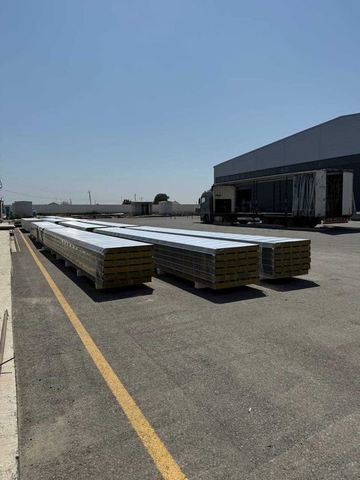 Производство сэндвич панелей (ППС, базальт) / Sendvich panel