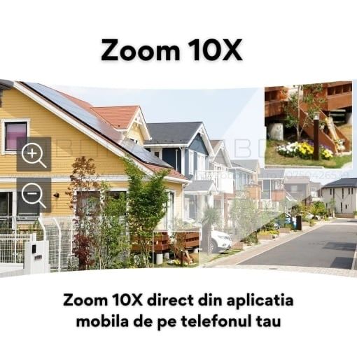 Camera de Supraveghere cu Panou Solar, 4G, 8 MP, lentile duble NOUA