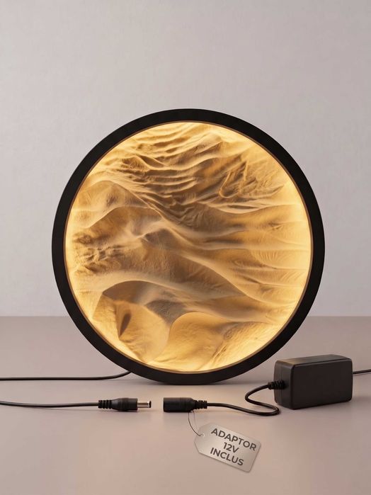 Aplică LED Decorativă „Sahara Eclipse” - Diametru 25cm