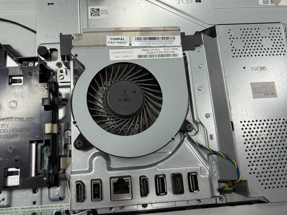 Componente Lenovo V50a: Heatsink Cooler Boxe Intel 3165ngw DVD Writer