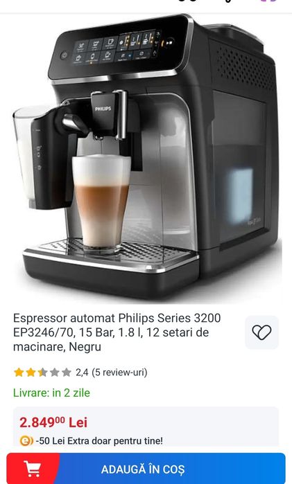 Philips Serie 3200 garantie 6 luni