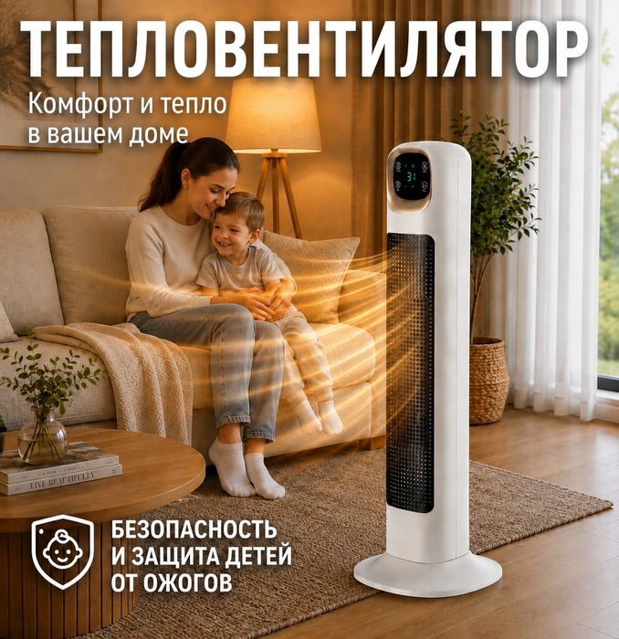 Тепловентилятор напольный