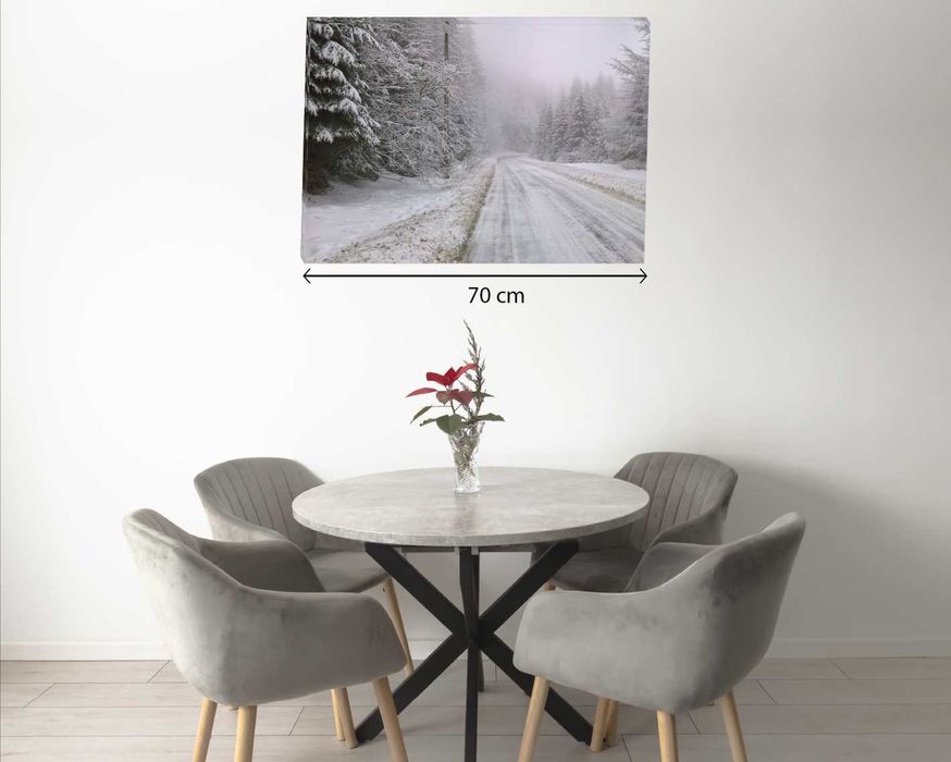 Print Fotografii Iarna în Tablouri Canvas Premium 50x70 cm