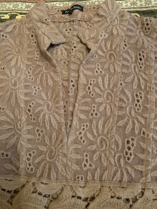 Платье кружевное шерсть