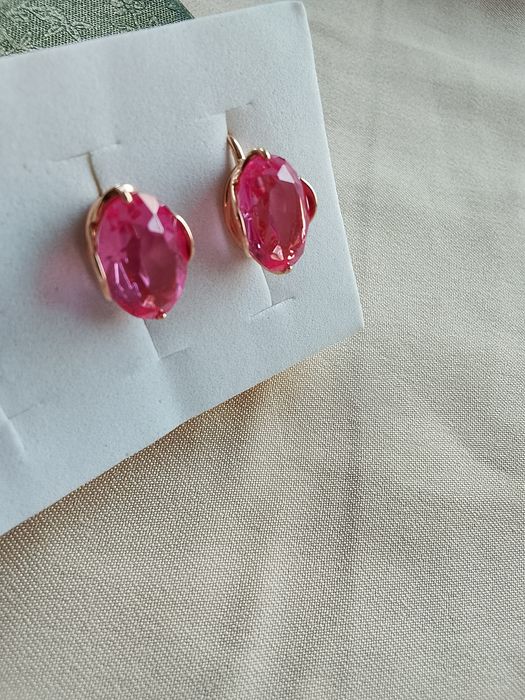 Серьги 585*рубин