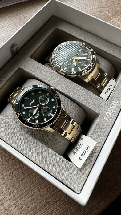 Чисто нов комплект Fosil 100% оригинален дамски мъжки часовник кутия