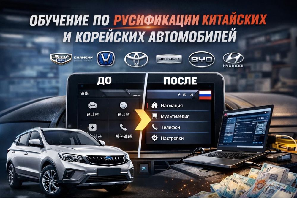 Обучение русификации авто с нуля.