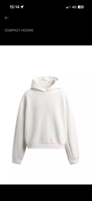 Зара/Zara crop hoodie (white)