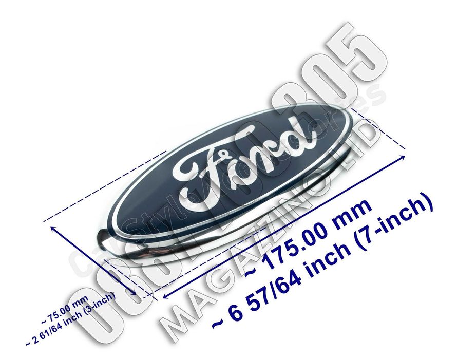 Емблема Форд Фиеста МК6 МК7 за Преден Капак Черупка Алуминиева