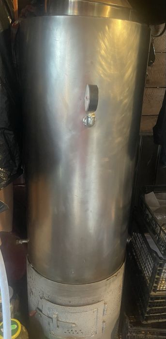 Boiler inox 200 L pe lemne facut la comanda ca nou