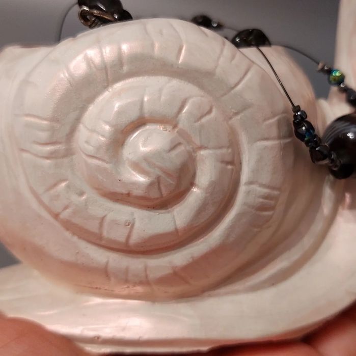 Сувенир,шкатулка улитка из гипса