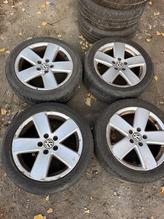 4 броя Оригинални Джанти VW 17" с Гуми Triangle 235/45 R17 – 5х112 за Пасат / Голф