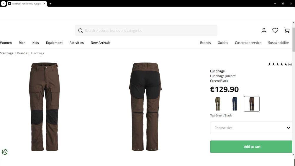 Lundhags Traverse II Junior Stretch Trouser 7-8 г/ 122-128 см детски