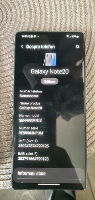 Samsung Note20 256/8