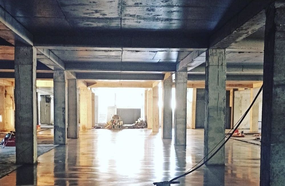 Промышленные топинговые полы стяжка