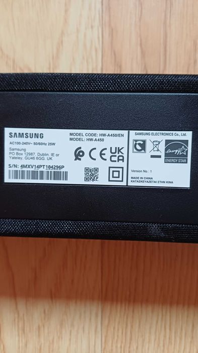 Soundbar Samsung hw a450