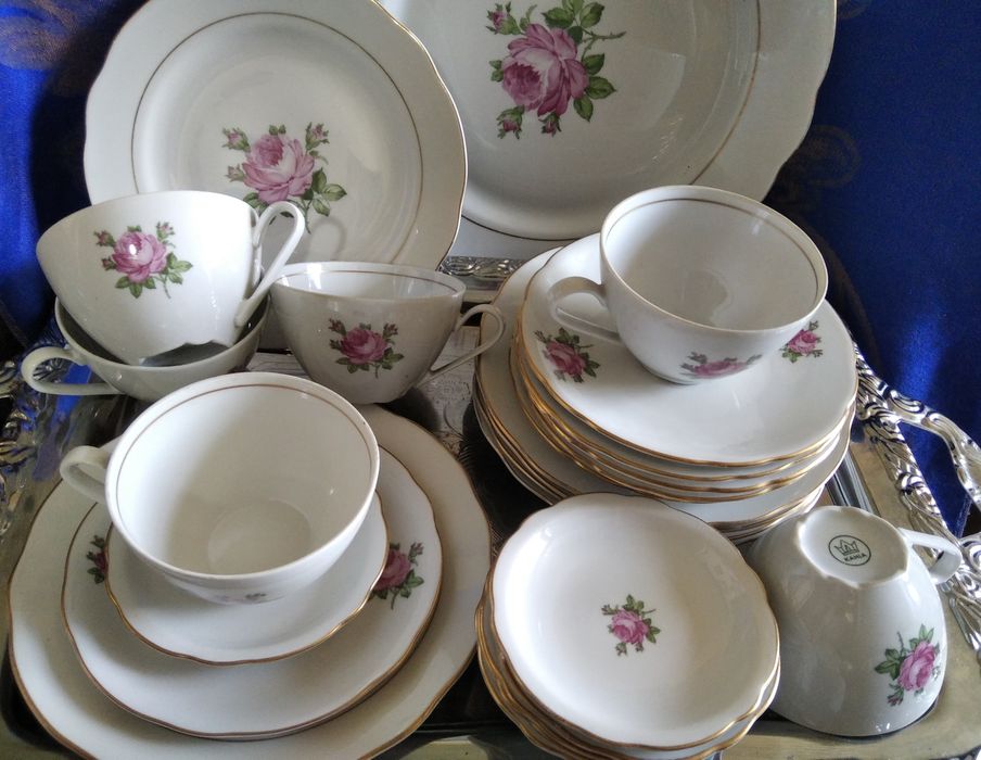 Чайный сервиз "Роза", фарфор Германии, KAHLA