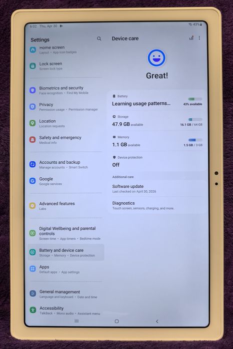 Tabletă Samsung Galaxy Tab A7 (SM-T500)