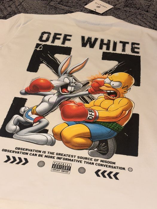 Tricou  Off White marimea XL