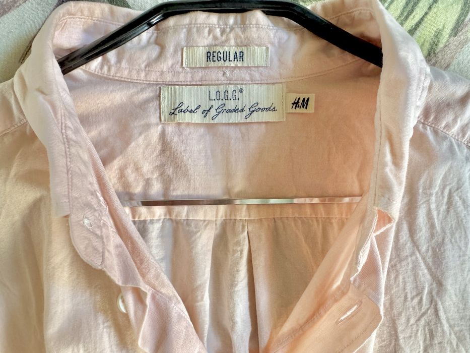 Великолепна розова дълга рокля + мъжка риза в същия цвят