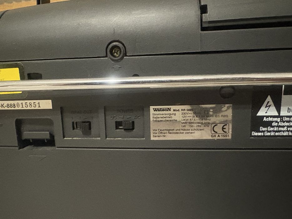 Dublu radio casetofon Watson