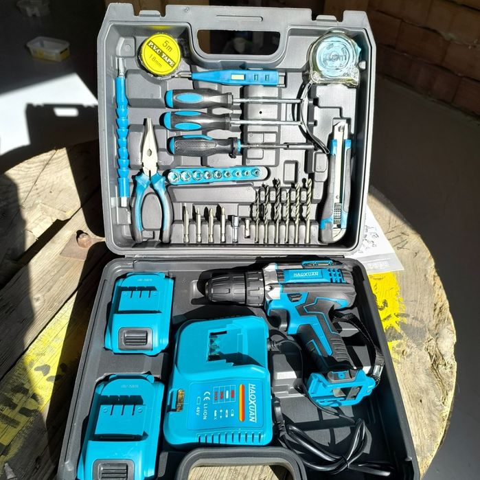 Акумулаторен винтоверт НОВИ 36 части 2бр.бат. 5Ah 48V