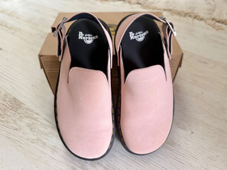 Dr. Martens Zebzag platform mules - powder pink