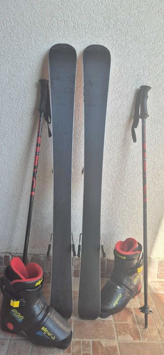 Schiuri copii baieti 110 100 cm ski clapari bete set Blizzard Atomic
