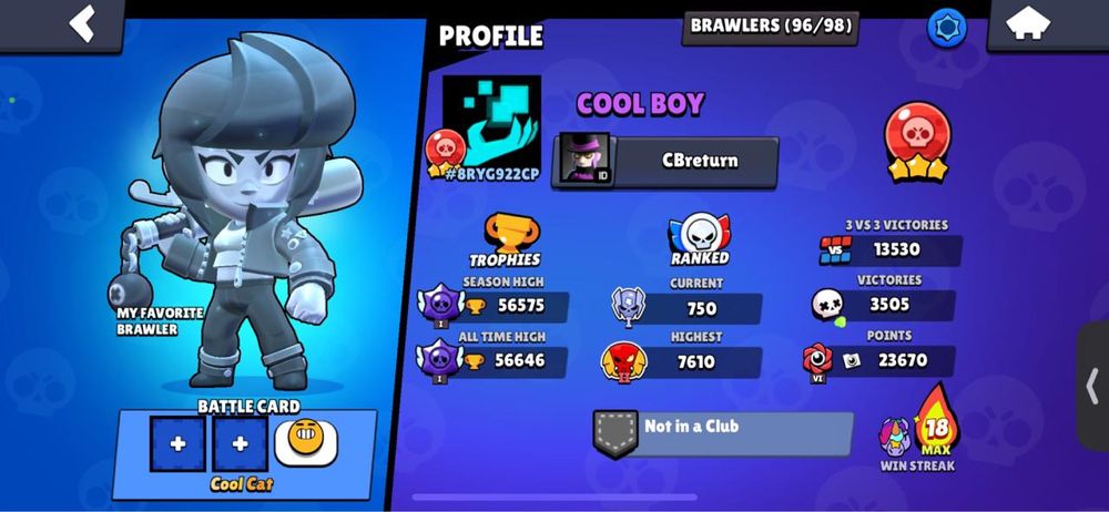 Аккаунт в игре brawl stars