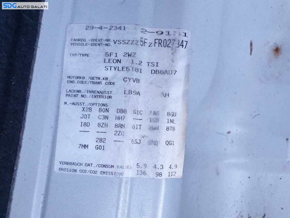 Motor Ambielat FARA Anexe 1.2 TSI CYVB Audi A3 8V 2013 - 2020 [C8481]