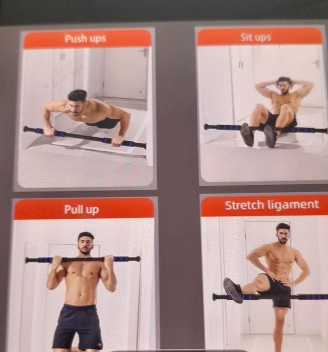 Турник в дверной проем 62-100 см