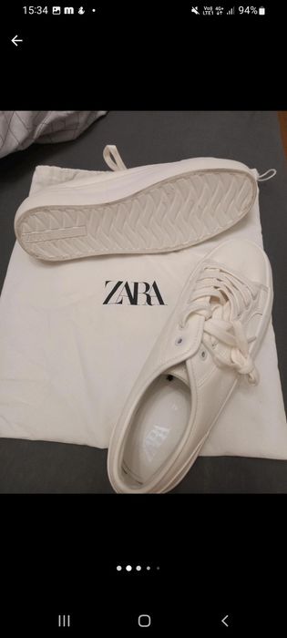 Кеды белые ZARA оригинал