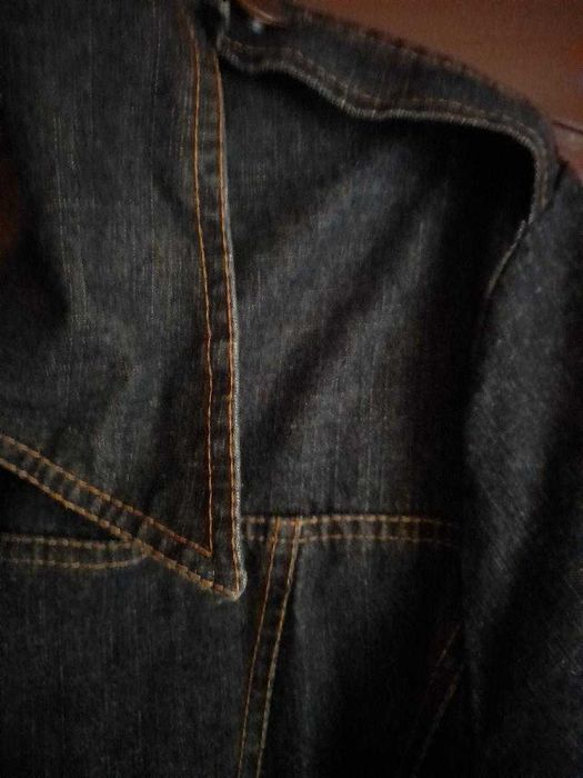 Pardesiu blugi dama jeans- denim, bleumarin spre negru,bumbac 100% L