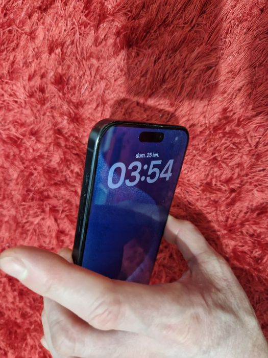 -Iphone 15Pro Max, Blue Titanium, 256Gb, 8Ram, folosit, stare foarte b