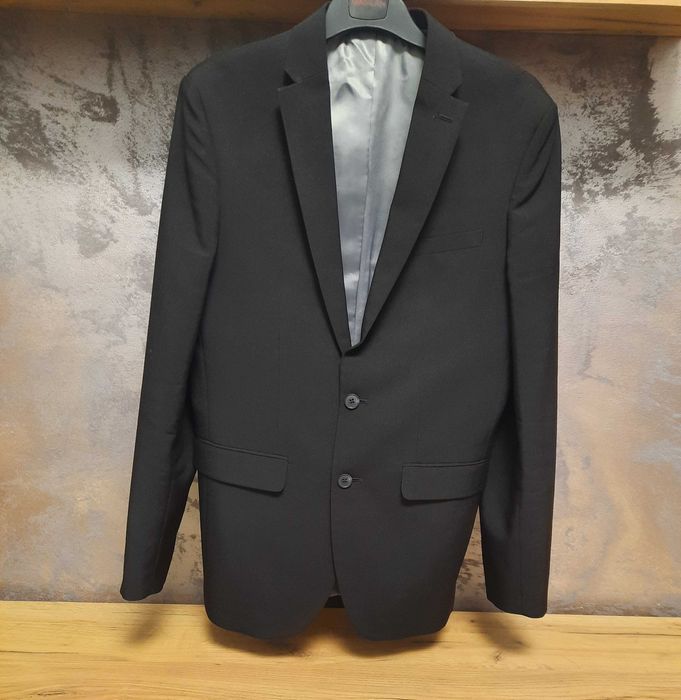 Sacou bărbat negru, marca Cedar Wood State, mărimea 38 L Tailored fit