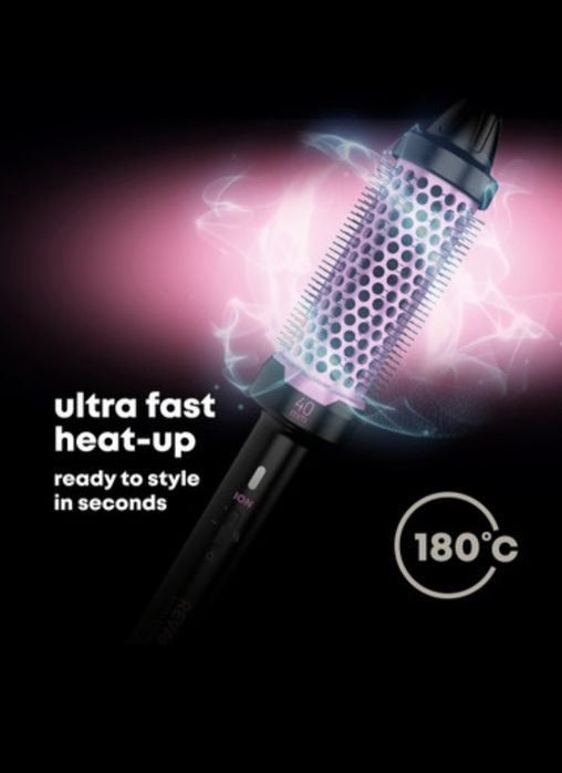 Perie caldă ceramică profesională  Revamp de 40 mm - Ediție roz - M