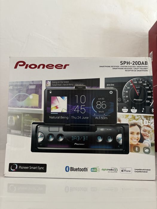 Radio auto Pioneer SPH-20DAB, support telefon, sigilat, OCAZIE, transport inclus