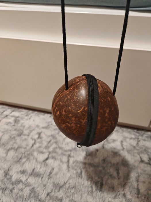 Стилна дамска чантичка-кокосов орех