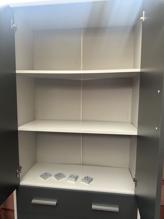 Шкаф 220 см серый графит