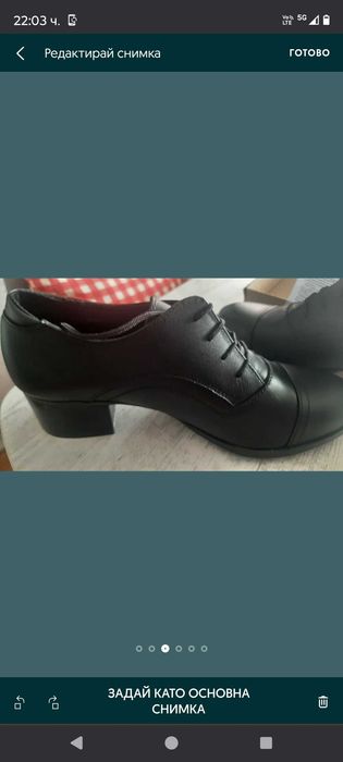 Дамски ест.кожа обувки Кавалер 39,40 и червени 39, чехли Зара40